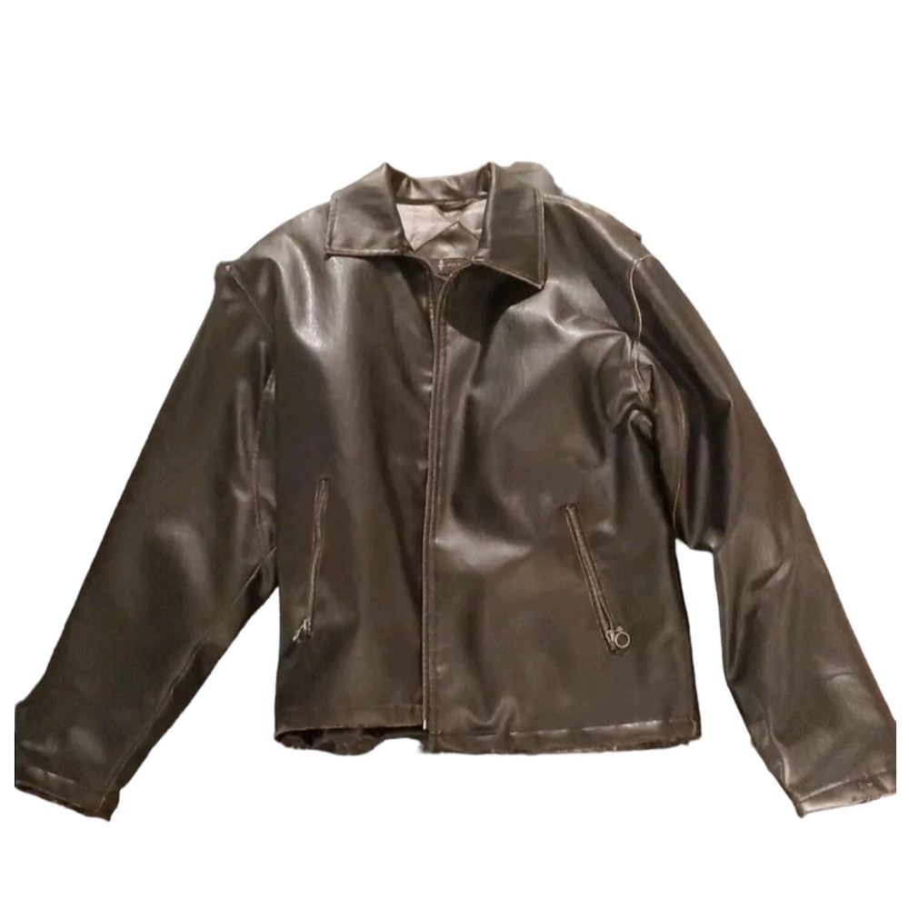 Black Faux Leather Jacket